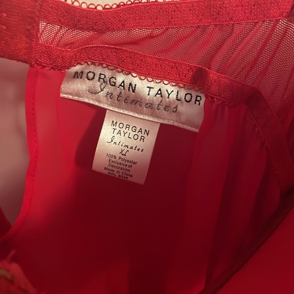 NWT 2 Piece Morgan Taylor Red Rose Babydoll - Picture 6 of 7